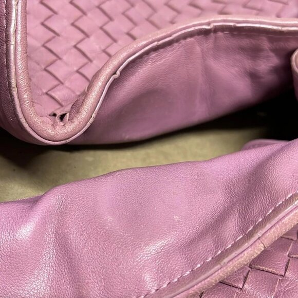 Auth BOTTEGA VENETA Parachute Bag - Purple Leather B********* Tote Bag - Picture 14 of 16